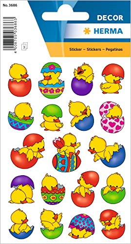 HERMA 3686 Stickers Easter Eggs Chick Colourful Small 57... - Home & Kitchen Amazon UK à 2.67€