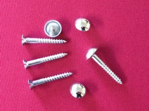 4 x Chrome Mirror Slotted Screws 32mm 1.1/4 inch With... - Bricolage & Outils Amazon Royaume-Uni à 1.89€