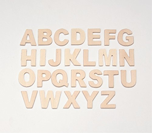 Glorex Lettere in Legno Naturale, 26 Pezzi, 12 x 10 x 0,5 cm - Bon plan à 2.79€