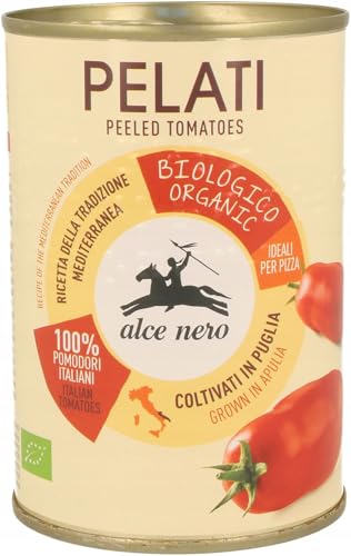 400g Alce Nero Orgánica tomates pelados enteros - Épicerie en promo à 2.36€