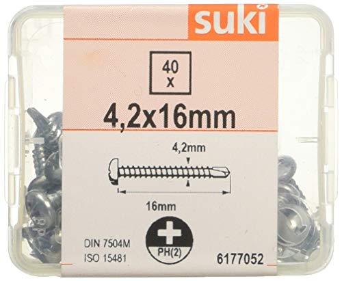 Suki 6177052 Vis tôle auto foreuse Tête ronde PH Acier... - Bricolage & Outils en promo à 6.92€