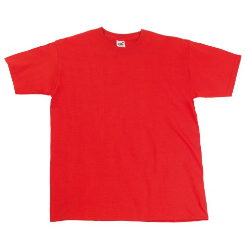 Fruit of the Loom Camiseta de Manga Corta Hombre, Rojo, S - Mode & Vêtements Amazon Espagne à 9.09€