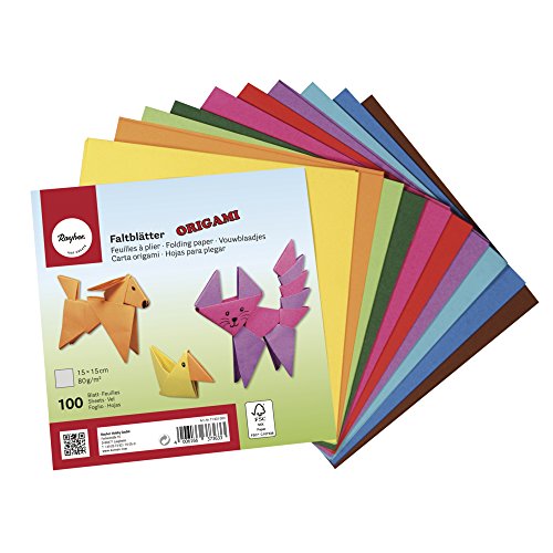 Rayher 3371831000 Carta Origami, 100 Fogli Assortiti in 10... - Jouets & Jeux Amazon Italie à 6.74€