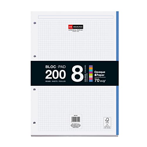 Miquelrius - Bloc de recambio encolado, 200 hojas... - Maison & Cuisine Amazon Espagne à 6.26€