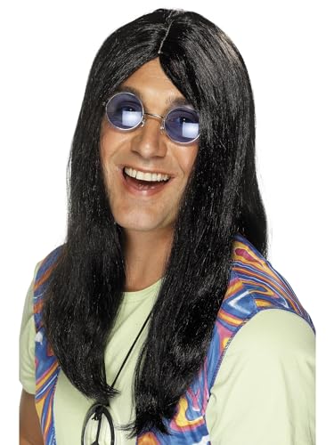 Neil Hippy Wig Black With Side Parting - Amazon Royaume-Uni à 5.49€