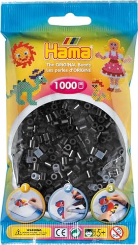 Hama 1 000 Perles Standard MIDI (Ø5 mm) Noir - Loisirs Créatifs Amazon France à 2.58€