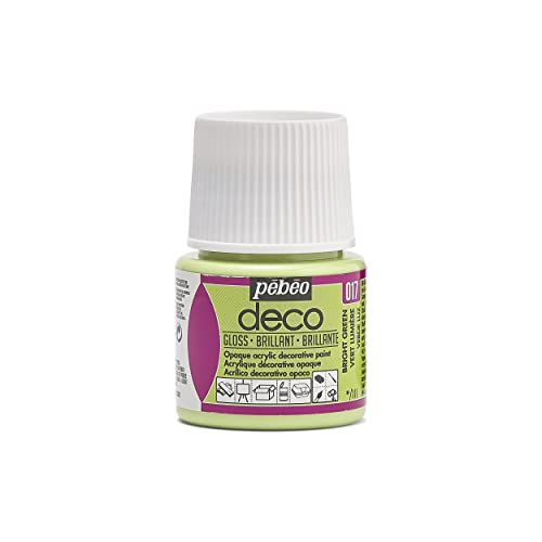 Pébéo 092017 Déco Acrylique 1 Flacon Vert Lumière 45 ml - Loisirs Créatifs Amazon France à 4.59€