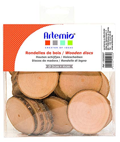 Artemio - Dischetti di legno da 180 g, Marrone, Confezione... - Loisirs Créatifs en promo à 7.70€