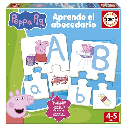 Educa - Juego de Letras Peppa Pig | Puzzle Abecedario para... - Jouets & Jeux en promo à 6.99€