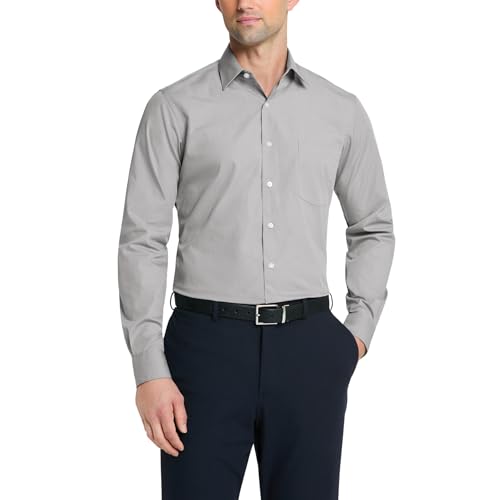 Van Heusen - Camicia da Uomo Aderente in Popeline, Tinta... - Amazon Italy à 27.01€