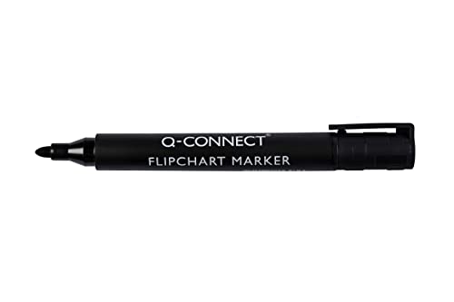 Q-Connect Flipchart-Marker mit Rundspitze, Schwarz - Maison & Cuisine Amazon Allemagne à 0.80€