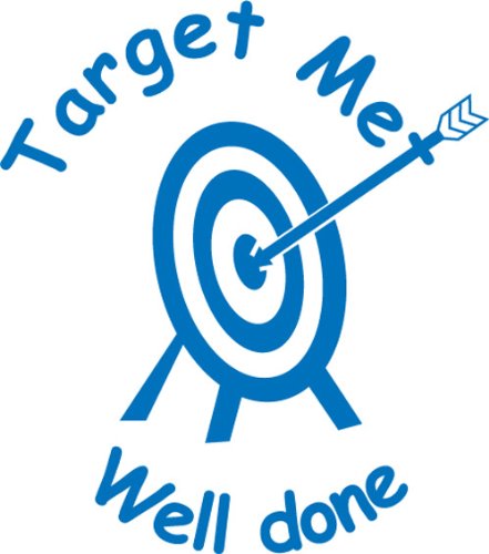 "Target Met" Self inking teacher reward stamp X12035 - Fournitures Bureau Amazon Royaume-Uni à 2.50€