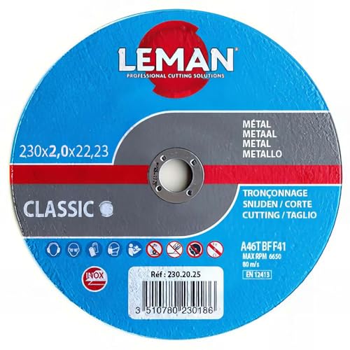 Leman 125.10.25 Disque tronçonnage pour inox MP 125 x 1,0 x... - Bricolage & Outils Amazon France à 3.79€
