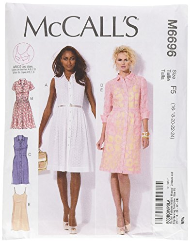 McCall's Patterns M6696 Size F5 16-18-20-22-24 Misses'... - Home & Kitchen Amazon Germany à 9.90€