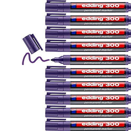 edding 300 marcador permanente - violeta - 10 rotuladores... - Auto & Moto Amazon Espagne à 14.67€