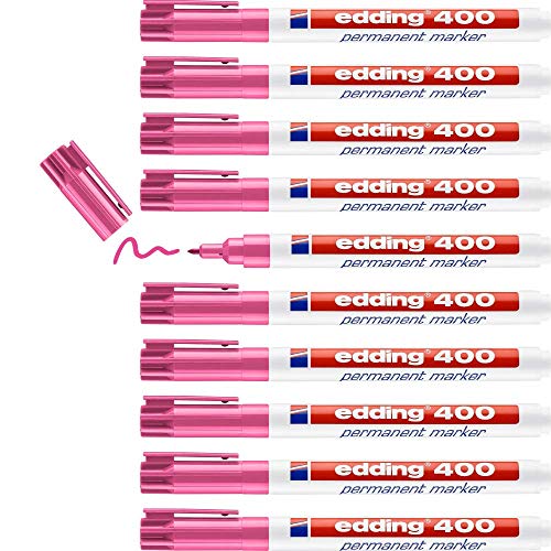 edding 400 Marcatore Permanente, Rosa, Scatola 10Pz, Punta... - Pet Supplies Amazon Italy à 7.98€