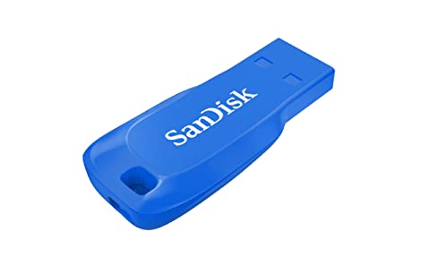 SanDisk 64GB Cruzer Blade USB 2.0 Flash Drive Blue - High-Tech & Électronique Amazon Royaume-Uni à 8.99€