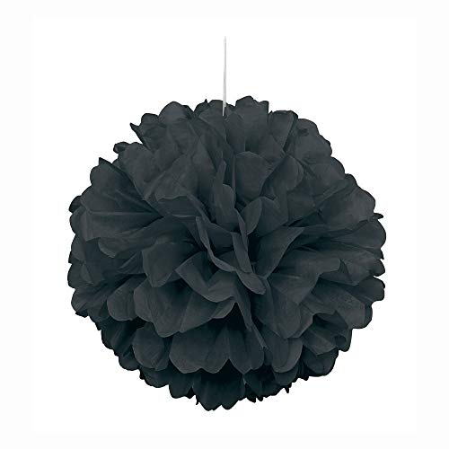 Unique Party 64270 - 40cm Pompon in Carta Velina Nera... - Auto & Motorcycle Amazon Italy à 2.99€