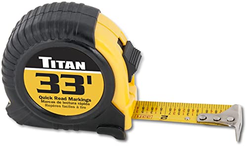 Titan Tools 10908 33 ft Tape Measure - Multi-Colour - Home & Kitchen Amazon UK à 11.51€