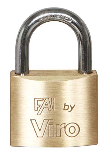 Candado rectangular con arco de latón 40 mm Viro Fai - Bricolage & Outils Amazon Espagne à 4.80€