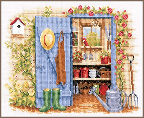 Vervaco Tool Shed Counted Cross Stitch Kit, Multi-Colour - Jardin & Extérieur Amazon Royaume-Uni à 16.04€