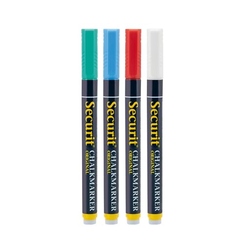 Securit Liquid Chalk Markers Colours - Pack of 4 Colours... - Amazon Royaume-Uni à 5.00€