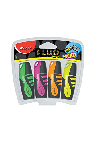 Maped Lot de 4 surligneurs en promo à 2,23€ (-50%) sur Amazon FR