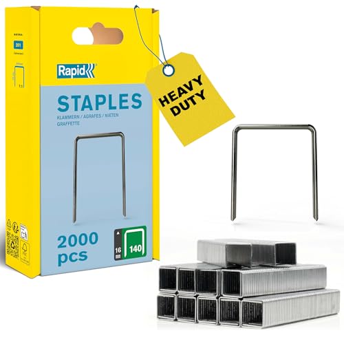 Rapid Confezione da 2000 Graffe N.140/16 per Plastica... - Pet Supplies Amazon Italy à 9.90€