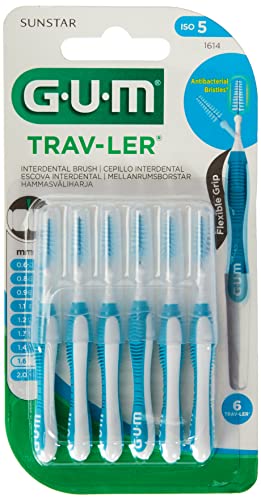 GUM Cepillos Interdentales 1614 Trav-Ler 1,6mm X6 en promo à 4,81€ (-57%) sur Amazon FR