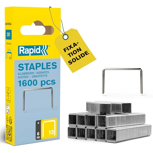 RAPID 40109519, Agrafes N°13, agrafes de longueur 6 mm, lot... - Maison & Cuisine Amazon France à 5.20€