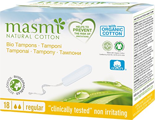 MASMI NATURAL COTTON Organic Tampons Classic (Pack of 18) - Santé & Bien-être Amazon Royaume-Uni à 3.10€