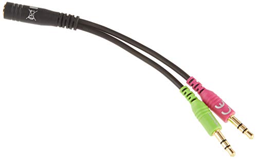 Klinke Adapter Delock 3,5mm 4pin -> 2X 3,5mm Bu/St, schwarz - High-Tech & Électronique Amazon Allemagne à 2.99€