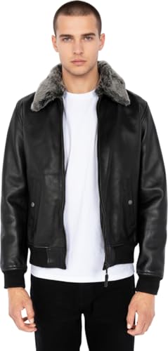 Blouson Pilote Schott en cuir ref_jaj35836-33480 Noir - L en promo à 170,14€ (-54%) sur Amazon FR