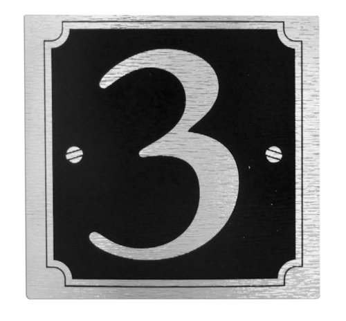 Rowan House or Gate Number '3' - Self Adhesive Silver on... - Maison & Cuisine Amazon Royaume-Uni à 1.99€