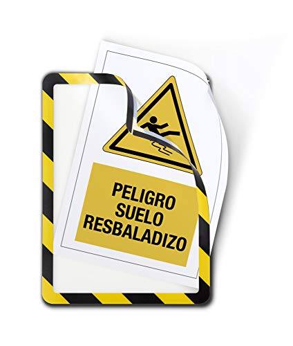 Tarifold A4 Adhesive Safety Frame - Black/Yellow (Pack of 2) - High-Tech & Électronique en promo à 12.58€