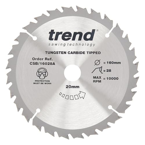 Trend Lame de Scie Circulaire en Bois, Diamètre 160 mm... - Bricolage & Outils en promo à 23.71€