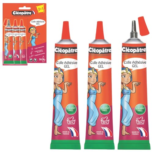 Cléopâtre BL3CE30 - Lot de 2 Tubes de Colle gel forte... - Sports & Fitness Amazon France à 2.85€
