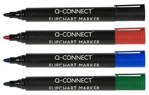 Q-Connect Flipchart Marker Pen Bullet Tip Assorted (Pack of... - High-Tech & Électronique Amazon Royaume-Uni à 1.51€