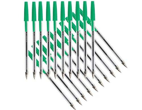 Q-Connect Ballpoint Pen Medium Green (Pack of 20) KF34045 - Sports & Fitness en promo à 1.82€