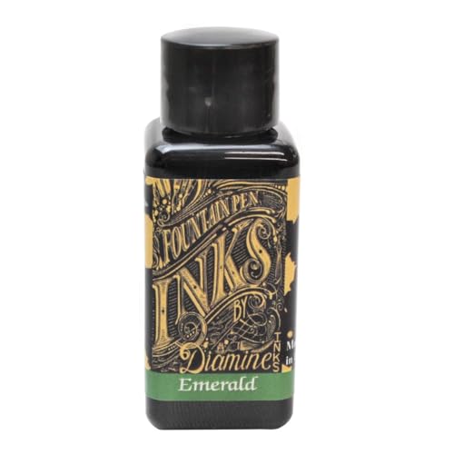 Diamine - Encre pour stylo plume, Emerald 30ml - Fournitures Bureau Amazon France à 12.95€