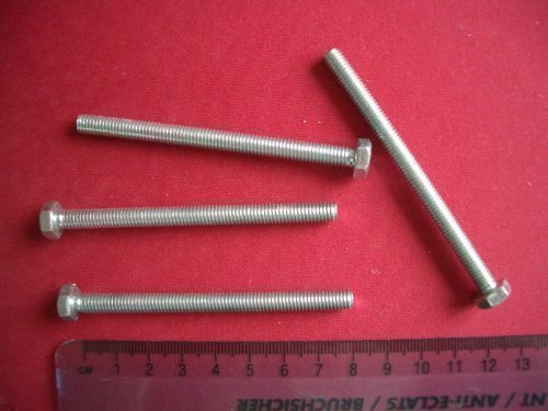 M6 x 80mm Steel BZP Hex Head Bolts Set Screws - Maison & Cuisine Amazon Royaume-Uni à 0.79€