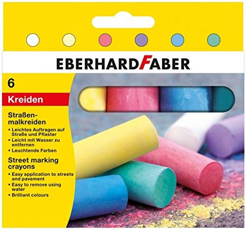 EBERHARD FABER - EFA Straßenmalkreide 6er Kartonetui - Sports & Fitness Amazon Allemagne à 1.99€