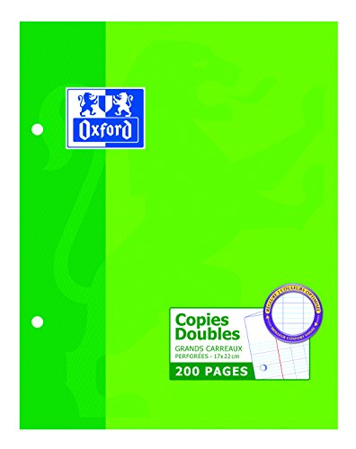 Oxford 100100750 copias dobles 17 x 22 (perforadas... - Fournitures Bureau Amazon Espagne à 7.02€