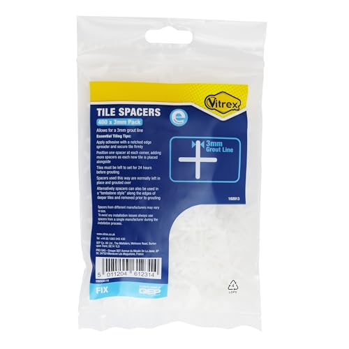 Vitrex VIT102013 102013 Essential Tile Spacers 3mm Pack of... - Maison & Cuisine Amazon Royaume-Uni à 2.89€