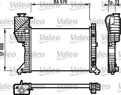 VALEO Radiador, Refrigeración del motor 730229 - Auto & Moto Amazon Espagne à 128.79€