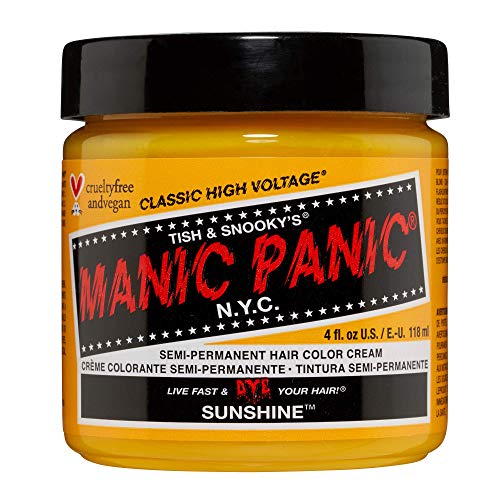 MANIC PANIC Semi-Permanent Hair Color Cream - Sunshine 118... - Beauté & Parfums Amazon Italie à 9.00€