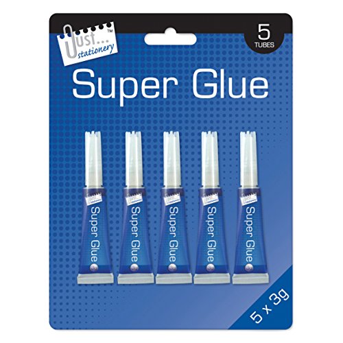 Just Stationery Lot de 5 tubes de colle Super Glue 3 g en promo sur Amazon