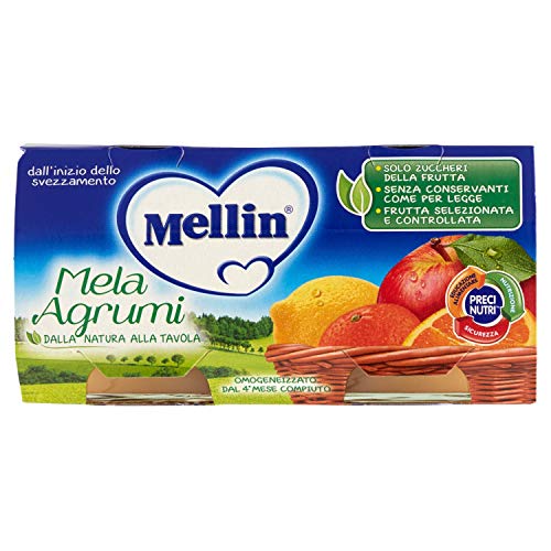 Mellin - Mela Agrumi, Omogeneizzato dal 4 mese compiuto... - Bébé & Puériculture Amazon Italie à 1.74€