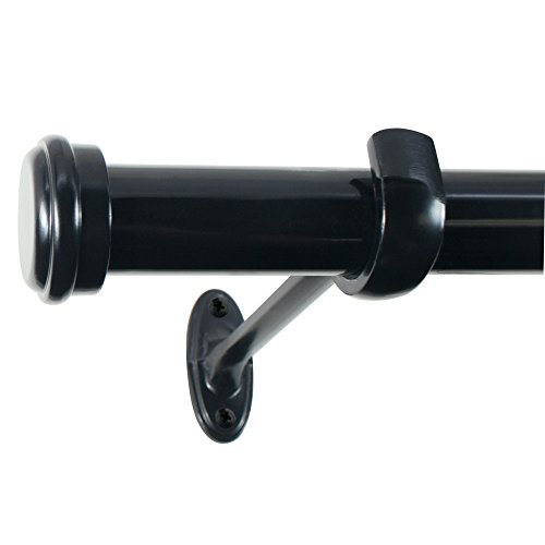 Decopolitan End Cap Curtain Rod Set, 18 to 36-Inch, Black... - Maison & Cuisine Amazon Royaume-Uni à 6.85€