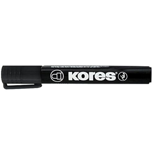Kores K-Marker Marqueur permanent 3-5 mm biseautée Noir en promo à 2,99€ (-59%) sur Amazon FR